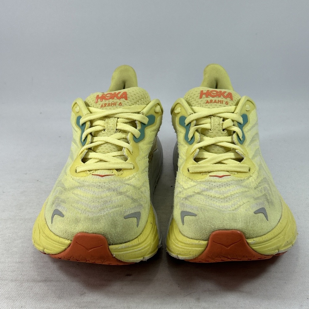 Hoka One One Arahi 6 Running Shoes Women's Size 7B W Yellow Athletic Sneakers - Picture 7 of 16